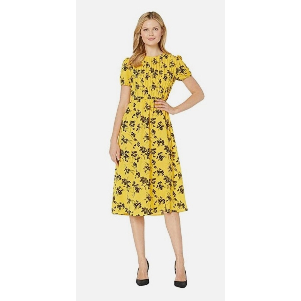 Michael Kors Botanical-Print Crepe Dress, S